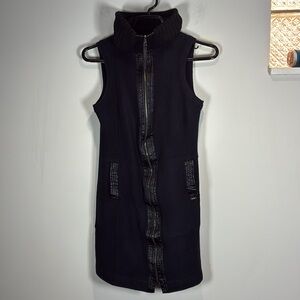 Marc Cain Black Mini Dress 100% Virgin Wool